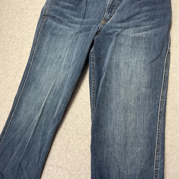 Carhartt Jeans Womens 10 Blue Straight Denim Cotton Blend Medium Short 32x29 - Picture 2 of 11